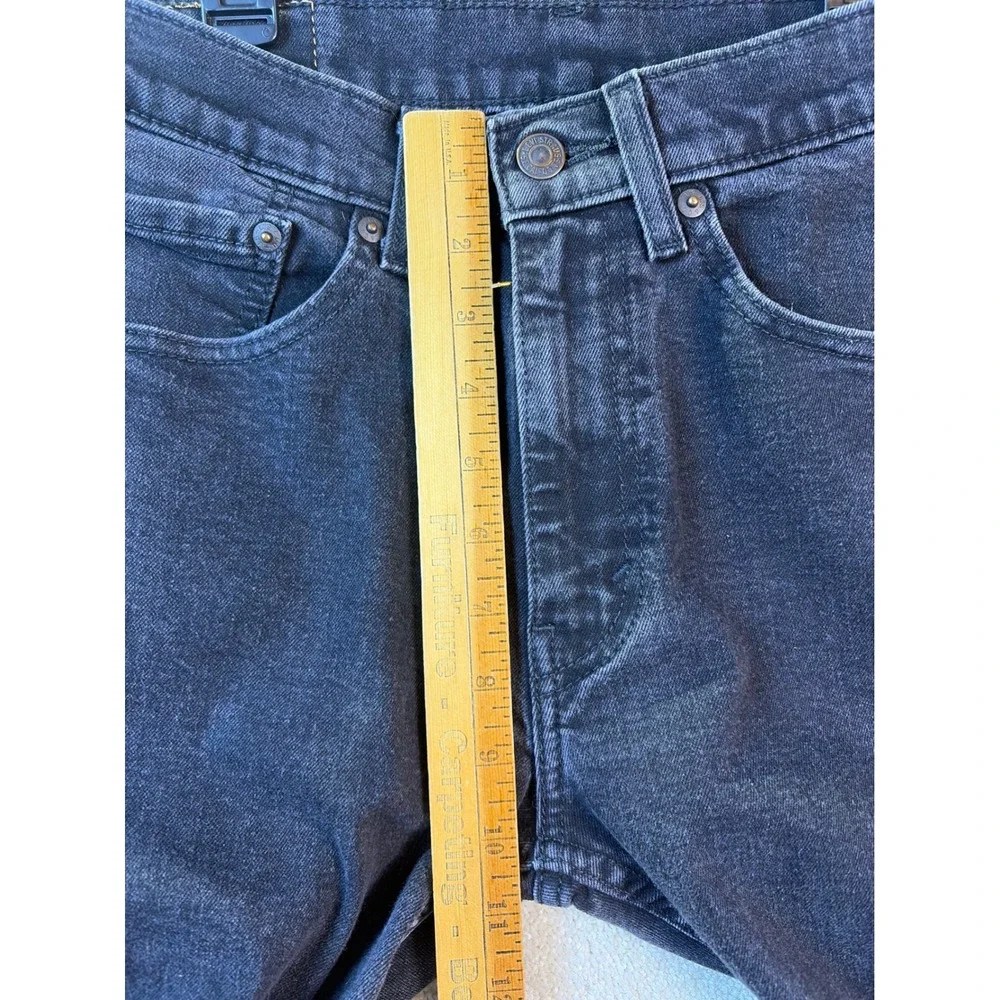 Levi's 506 Jeans Men 31x32 (Fits 31x31) Black Denim Straight Leg Casual Workwear